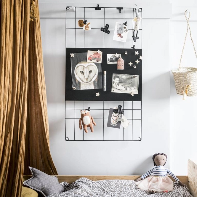 Memo Board VT Wonen Wire Black 60 x 105 cm Etrias.nl